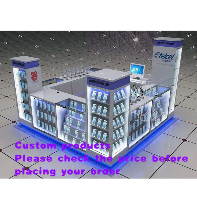 Phone Accessories Shop Design - ออกแบบตกแต่งภายในร้านโทรศัพท์มือถือแบบกำหนดเอง บริการซ่อมโทรศัพท์มือถือ อุปกรณ์เสริม และขายสินค้าในตู้คีออส