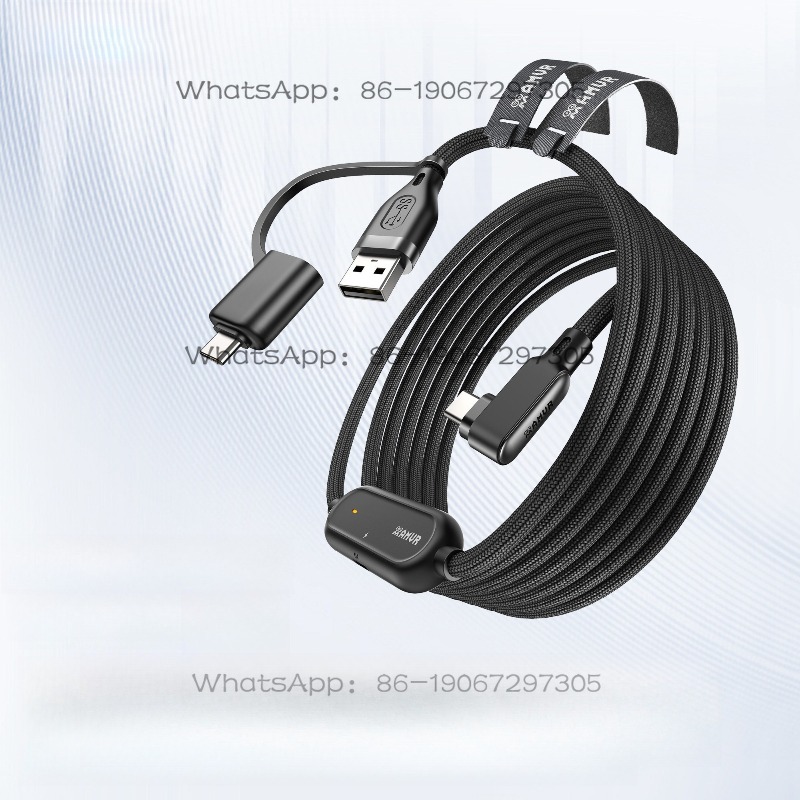 Usb Data Cable - สายชาร์จแบบถัก 2-in-1 USB สำหรับแบตเตอรี่, ซีรีส์, สายชาร์จเร็ว,