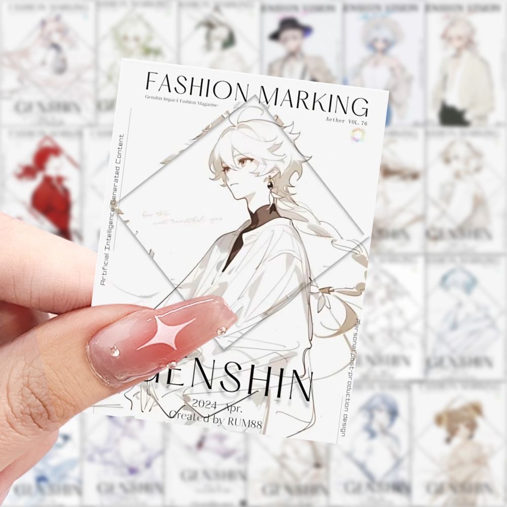 Phone Accessories Poster - 189 Genshin Impact สติกเกอร์ตัวอักษร, โปสเตอร์, สติกเกอร์ตกแต่งบัญชีแยกประเภท,
