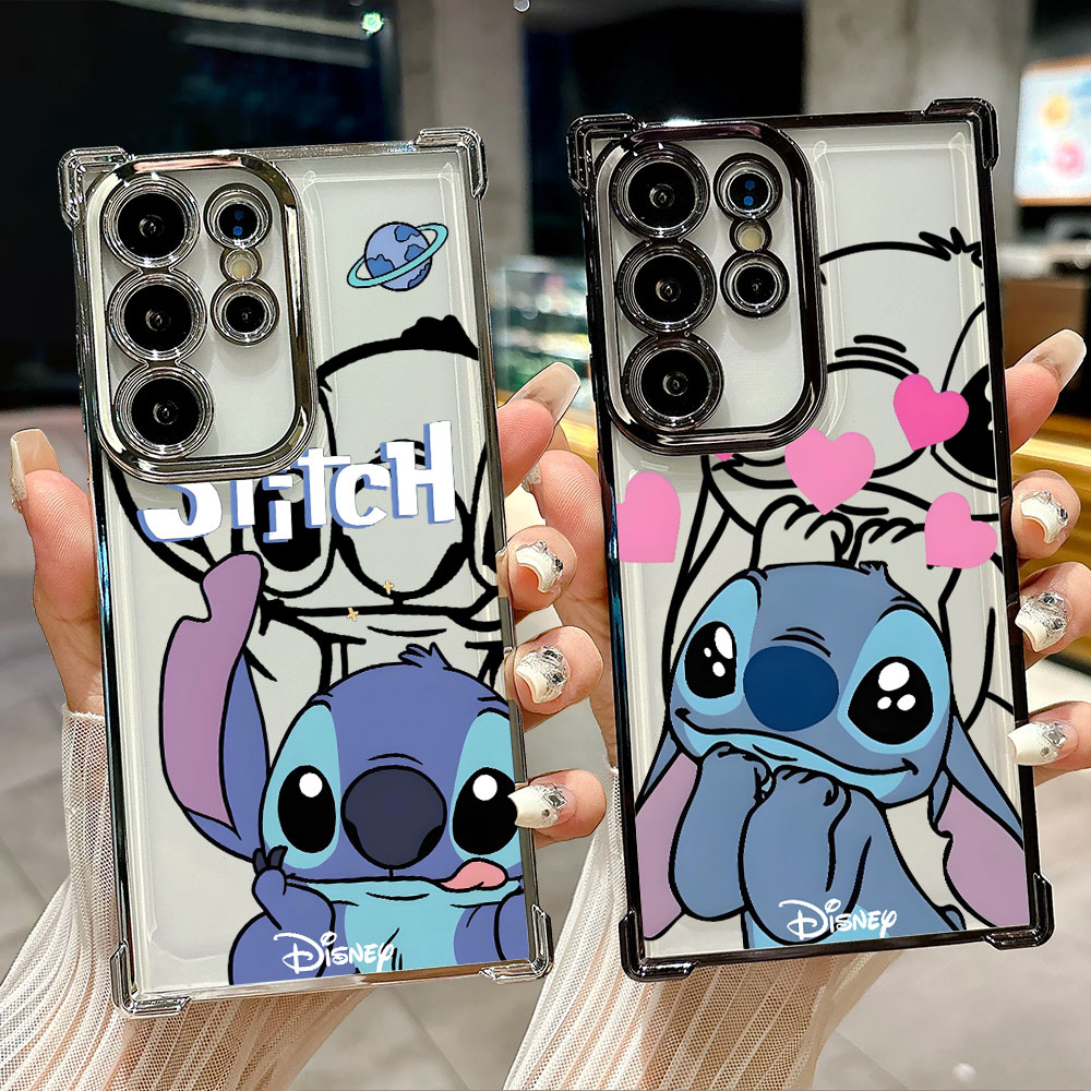 Phone Accessories Samsung - เคสซิลิโคนลายเส้น Stitch สำหรับ Samsung Galaxy S26