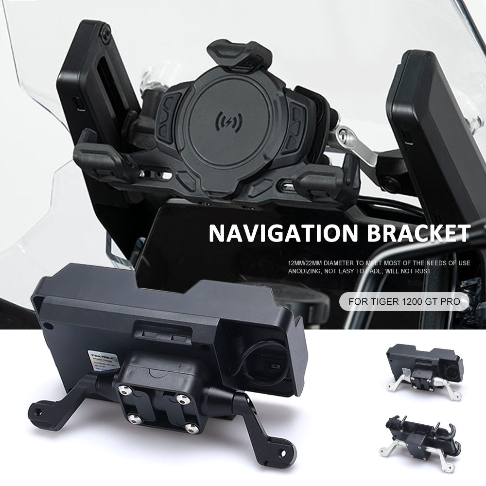 Quality Phone Accessories - อุปกรณ์เสริมรถจักรยานยนต์ TIGER1200 ที่วางโทรศัพท์ขาตั้ง GPS นำทางสำหรับไทเกอร์ 1200
