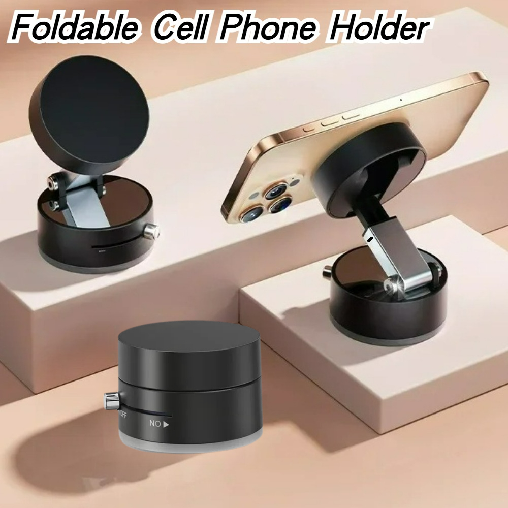 Phone Accessories - ที่วางสูญญากาศแม่เหล็กประสิทธิภาพสูงขาตั้งโทรศัพท์สากลแบบพับได้สําหรับรถเดสก์ท็อปห้องน้ําอุปกรณ์กีฬากลางแจ้ง