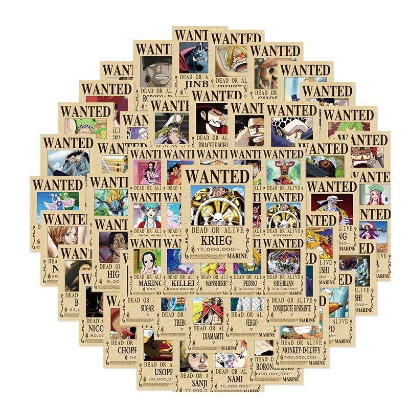 Phone Accessories Poster - สติกเกอร์ลายวันพีซ 140 ชิ้น สำหรับตกแต่งสมุดบันทึก โทรศัพท์ โปสเตอร์ตัวละครที่ต้องการ