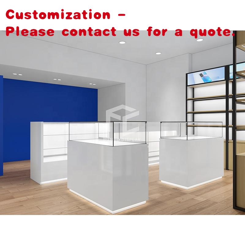 Phone Accessories Shop Design - อุปกรณ์เสริมโทรศัพท์มือถือแบบกำหนดเอง อุปกรณ์ตกแต่งร้านค้ามือถือตามสั่ง ตู้โชว์ร้านขายโทรศัพท์มือถือ ออกแบบร้านค้า 3 มิติ