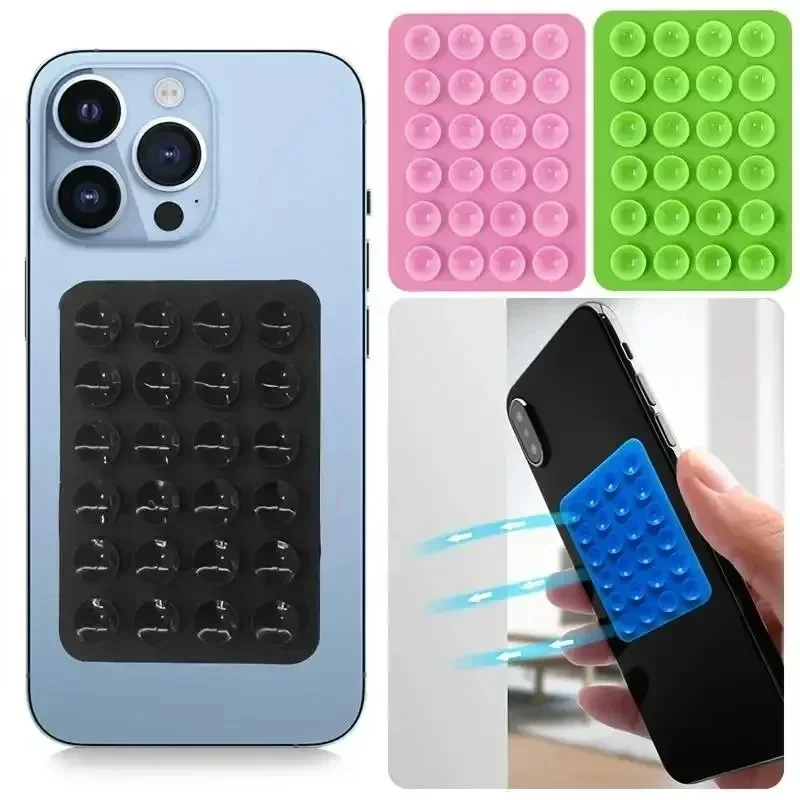 Phone Accessories - แท่นวางโทรศัพท์มือถือซิลิโคนแบบยึดติดแน่น ไม่ลื่น พร้อมจุกดูดสุญญากาศ อุปกรณ์เสริมสำหรับถ่ายเซลฟี่และวิดีโอแบบแฮนด์ฟรี