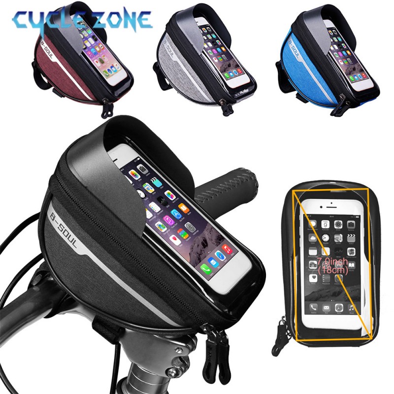 Phone Zone Accessories & Repair Photos - กระเป๋าจักรยานเสือภูเขาแบบมีหน้าจอสัมผัส ที่ยึดโทรศัพท์กับแฮนด์จักรยาน กระเป๋าจักรยาน กระเป๋าเก็บโทรศัพท์สำหรับจักรยาน อุปกรณ์เสริมสำหรับการปั่นจักรยาน