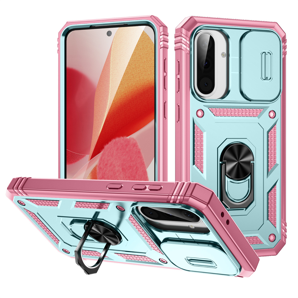 Phone Accessories Popsocket - เคสโทรศัพท์แบบมีขาตั้ง 360 องศา พร้อมฝาปิดเลนส์กล้อง สำหรับ Samsung