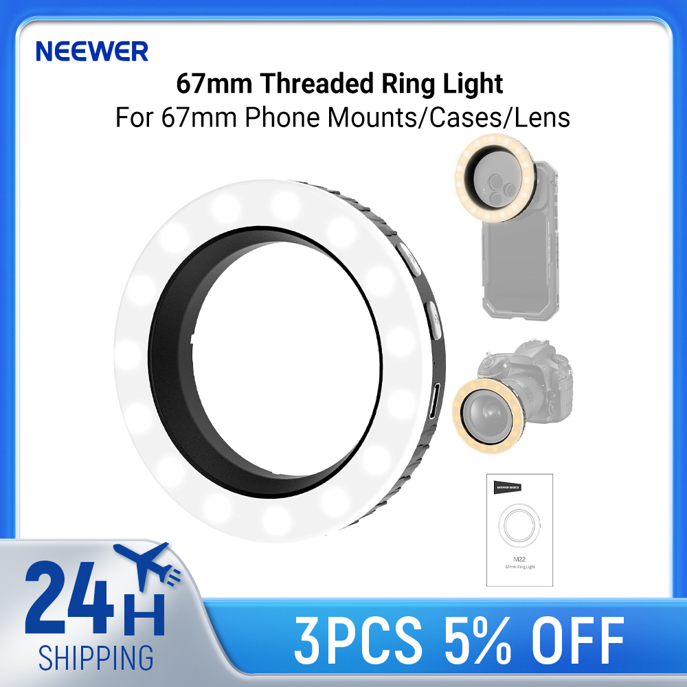 Led Flash Case - ไฟวงแหวน NEEWER Basics ขนาด 67 มม.