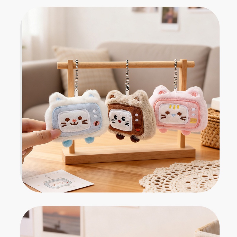Phone Accessories Ideas - พวงกุญแจการ์ตูนน่ารัก ตุ๊กตาแมว ของตกแต่งโทรศัพท์มือถือ ของขวัญชิ้นเล็กๆ