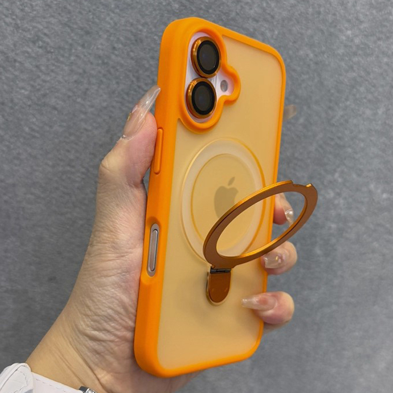 Phone Accessories Popsocket - เคสโทรศัพท์แบบมีวงแหวนด้าน ฝาหลังกระจก สำหรับ iPhone 16 15