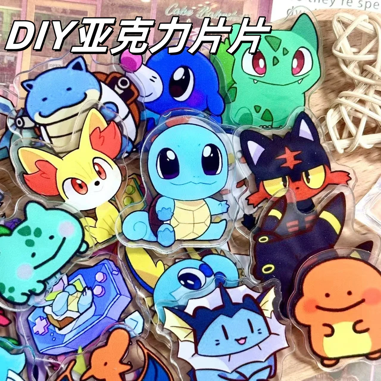 Phone Accessories Diy - แผ่นอะคริลิกลายการ์ตูนขนาดเล็ก 1/2 ซม. จำนวน 50/100 ชิ้น