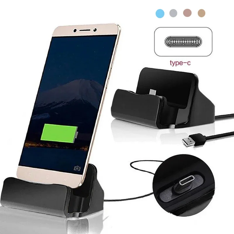 Usb Data Cable - แท่นชาร์จโทรศัพท์แบบ USB Type C พร้อมที่วางโทรศัพท์ สำหรับ