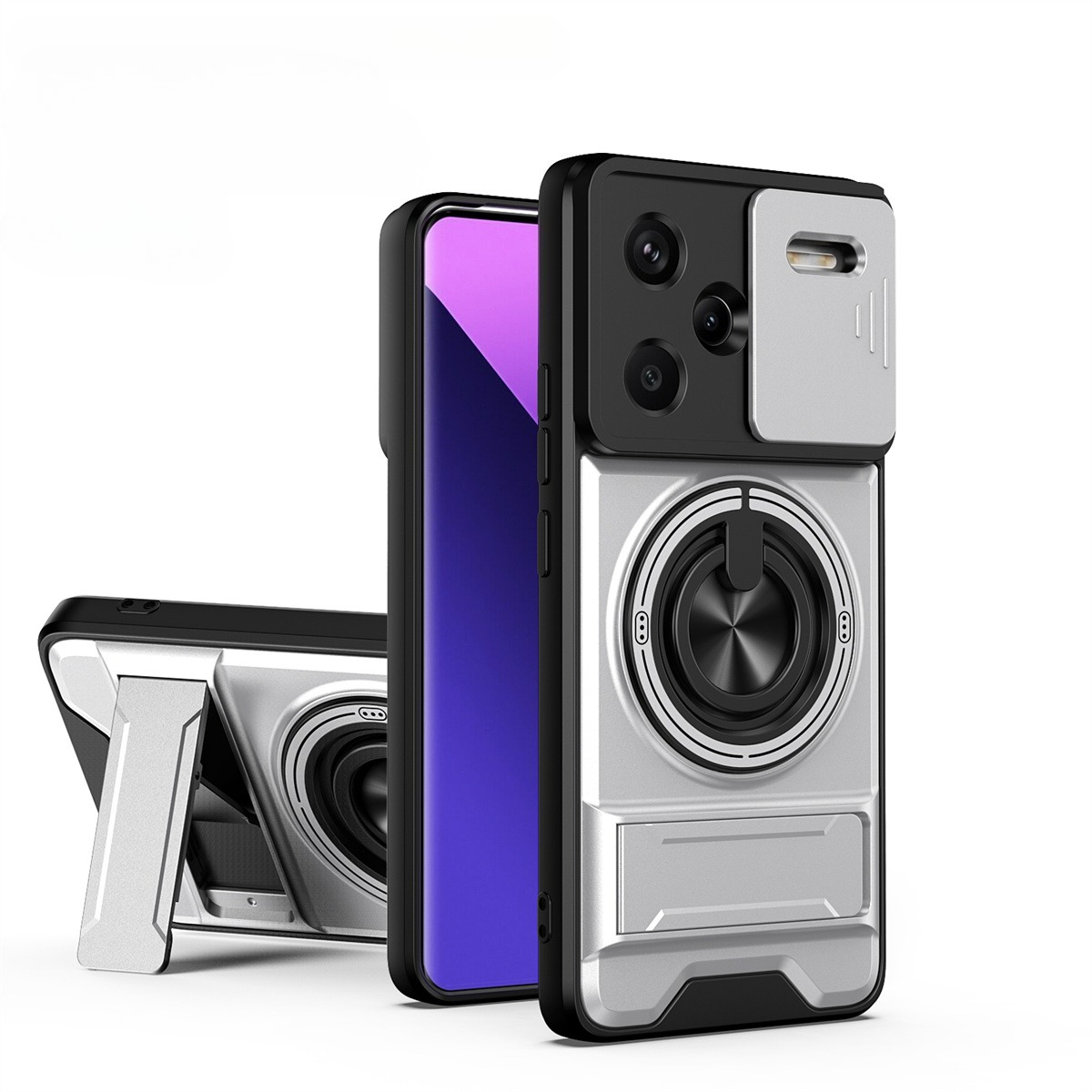 Phone Accessories Popsocket - เคสโทรศัพท์แบบเลนส์สไลด์สำหรับ Xiaomi Redmi Note 14 13