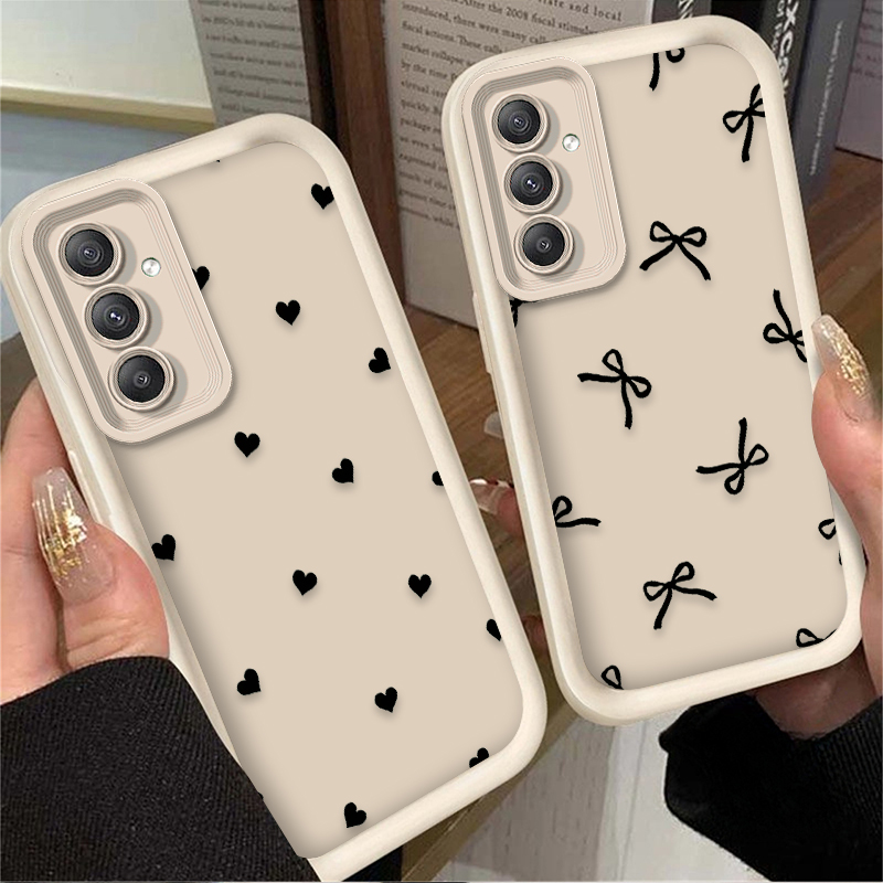 เคสลายโบว์รูปหัวใจสีดำสำหรับ S - Phone Accessories Samsung บทวิจารณ์และราคา