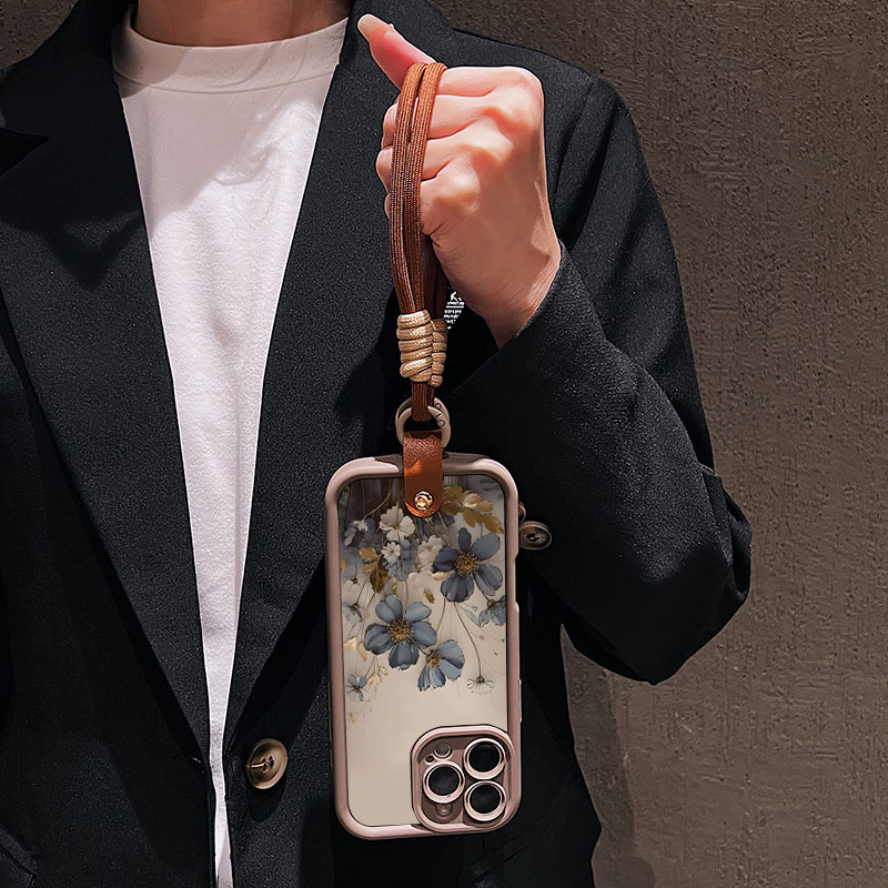 สายคล้องคอสีฟ้าลายดอกไม้ สำหรั - Lanyard Phone Strap บทวิจารณ์และราคา