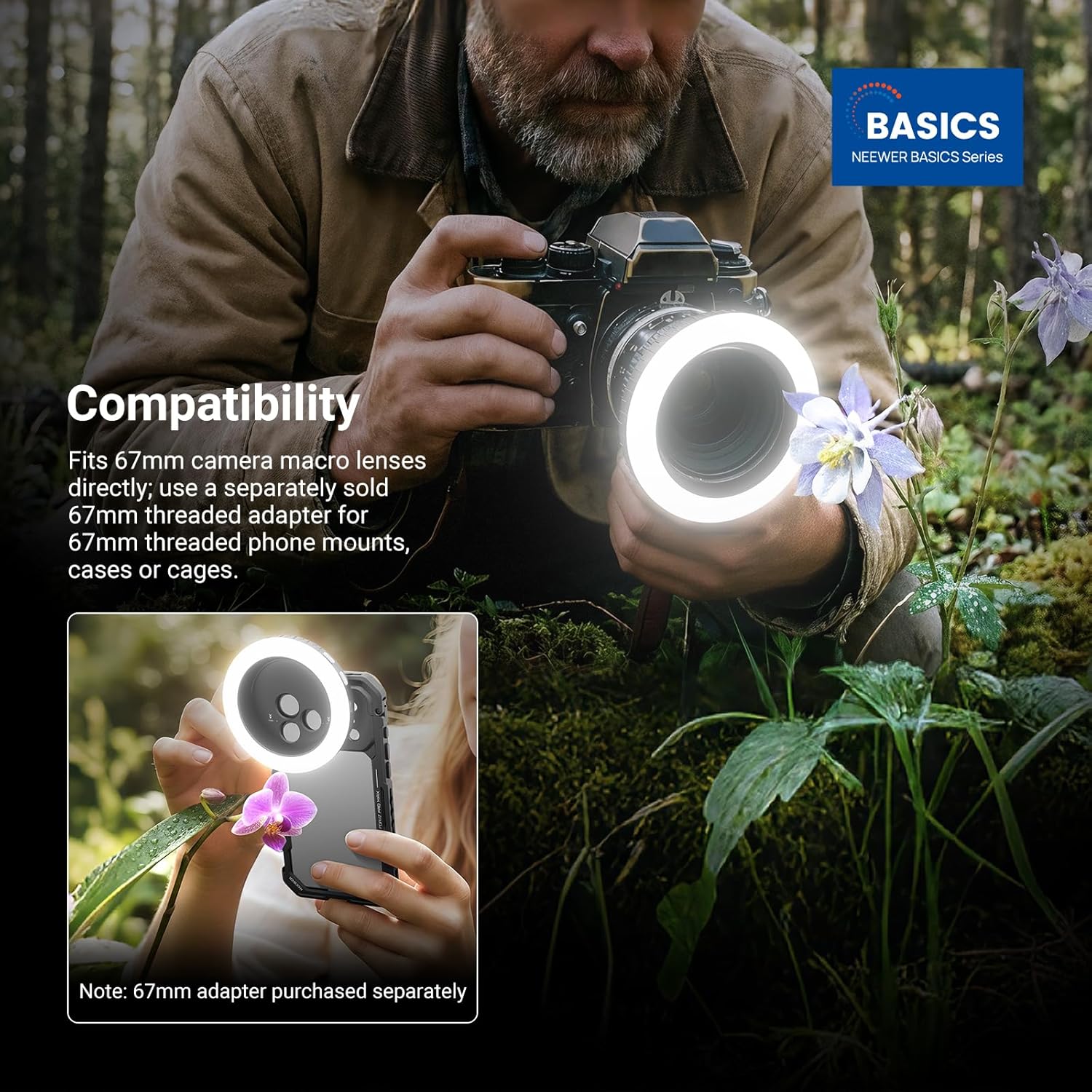 ไฟวงแหวน NEEWER Basics ขนาด 67 - Led Flash Case บทวิจารณ์และราคา