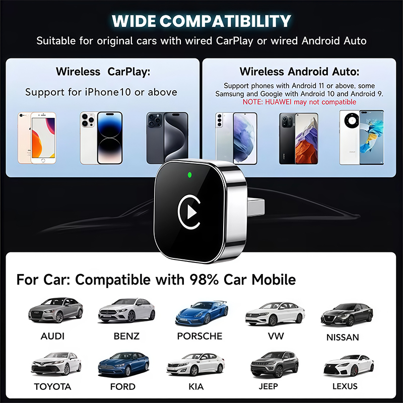 อะแดปเตอร์ CarPlay ไร้สายแบบ 2 - Quality Phone Accessories บทวิจารณ์และราคา