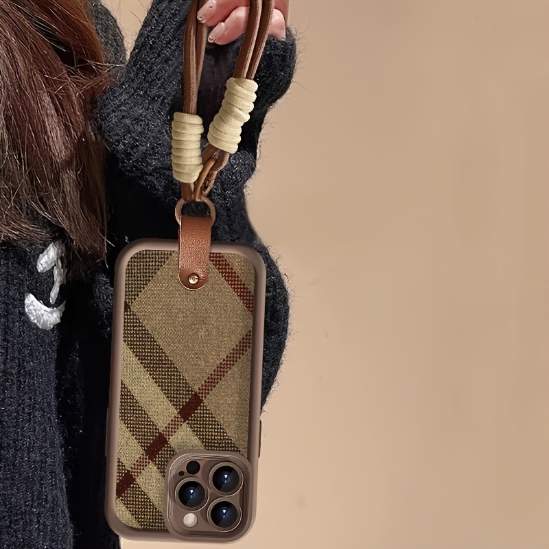 สายคล้องคอสีน้ำตาลลายทาง พร้อม - Lanyard Phone Strap บทวิจารณ์และราคา