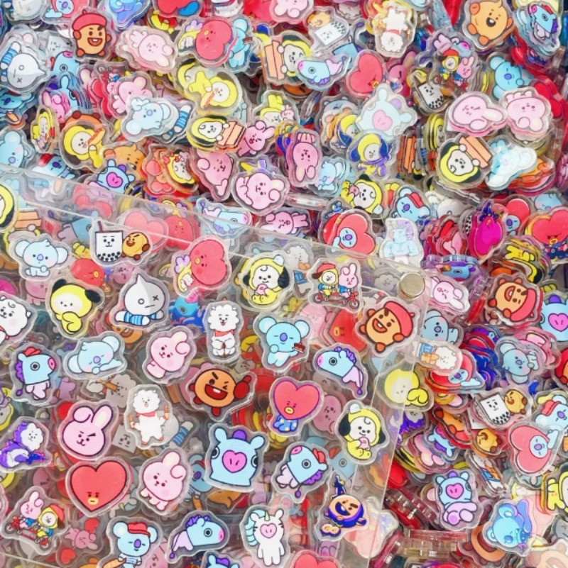 แผ่นอะคริลิค BT21 ขนาดเล็ก 100 - Phone Accessories Diy บทวิจารณ์และราคา