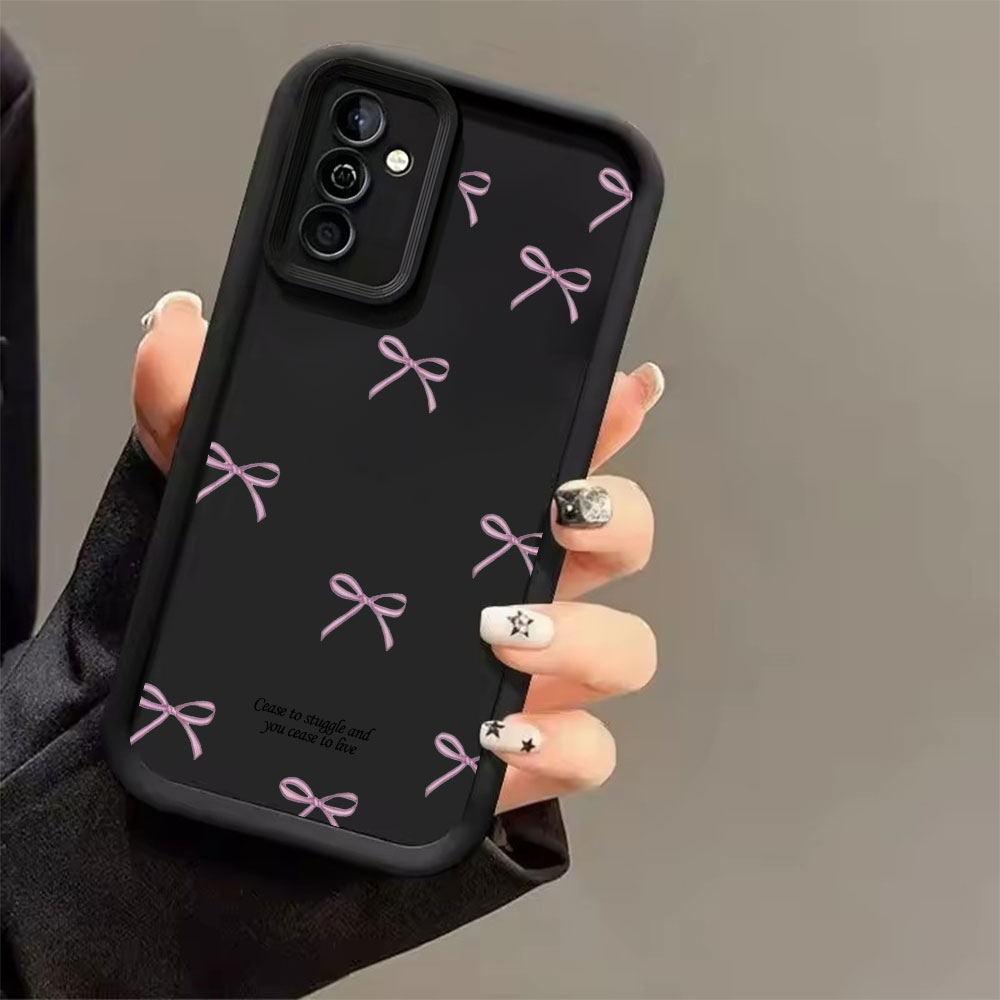 เคสโทรศัพท์ TPU นิ่มลายโบว์สีช - Phone Accessories Samsung บทวิจารณ์และราคา