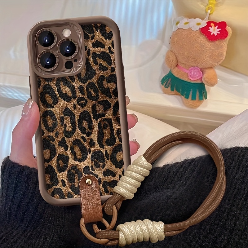 เคสโทรศัพท์ลายเสือดาวพร้อมสายค - Lanyard Phone Strap บทวิจารณ์และราคา