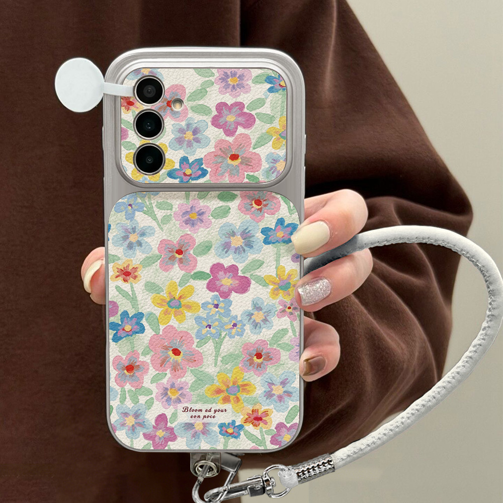 เคสโทรศัพท์หนังลายดอกไม้สีสันส - Phone Accessories Samsung บทวิจารณ์และราคา