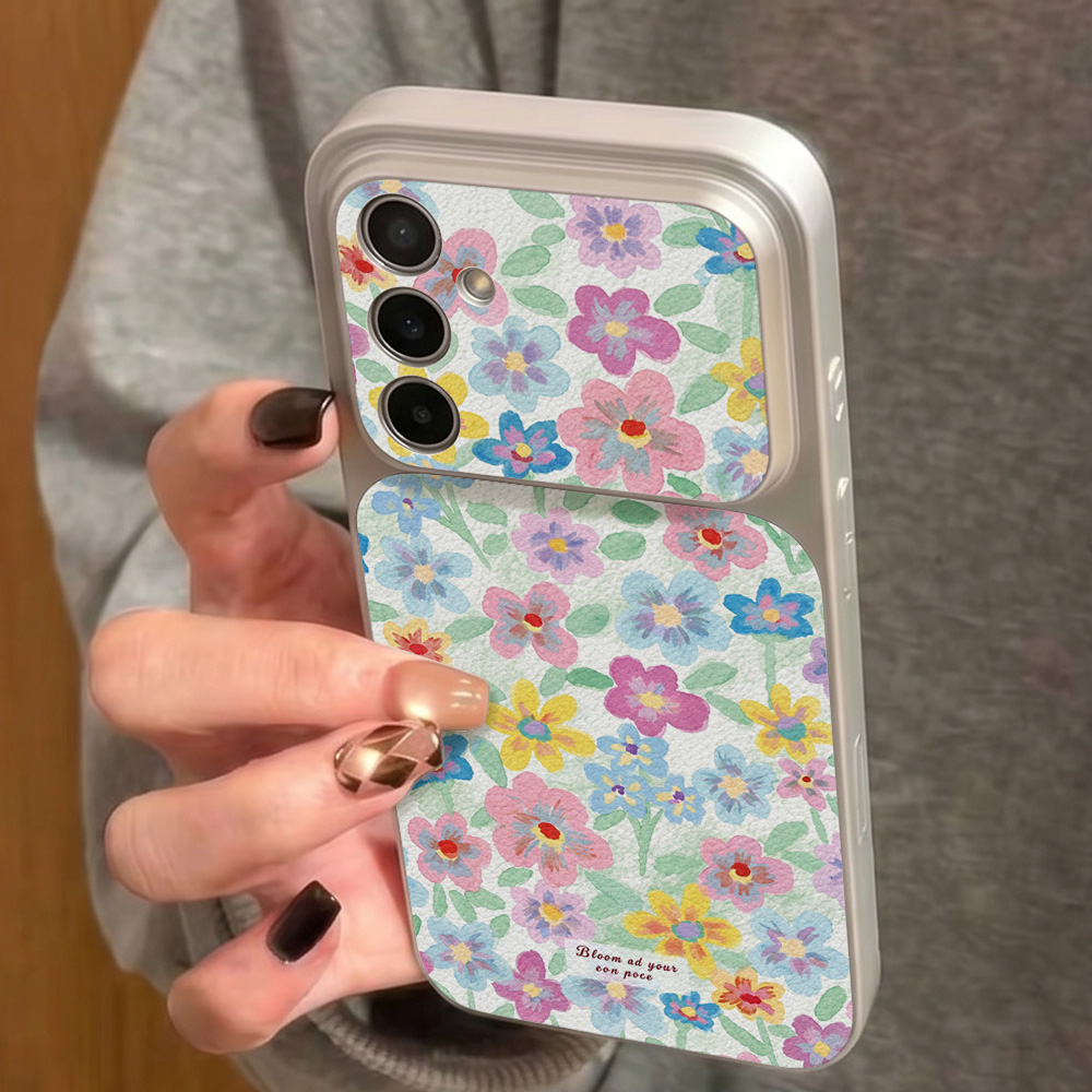 เคสโทรศัพท์หนังลายดอกไม้สีสันส - Phone Accessories Samsung บทวิจารณ์และราคา
