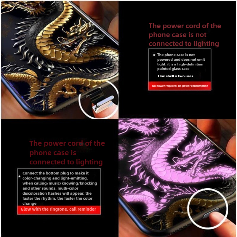 Dragon TotemไฟLedเคสโทรศัพท์โท - Led Flash Case บทวิจารณ์และราคา