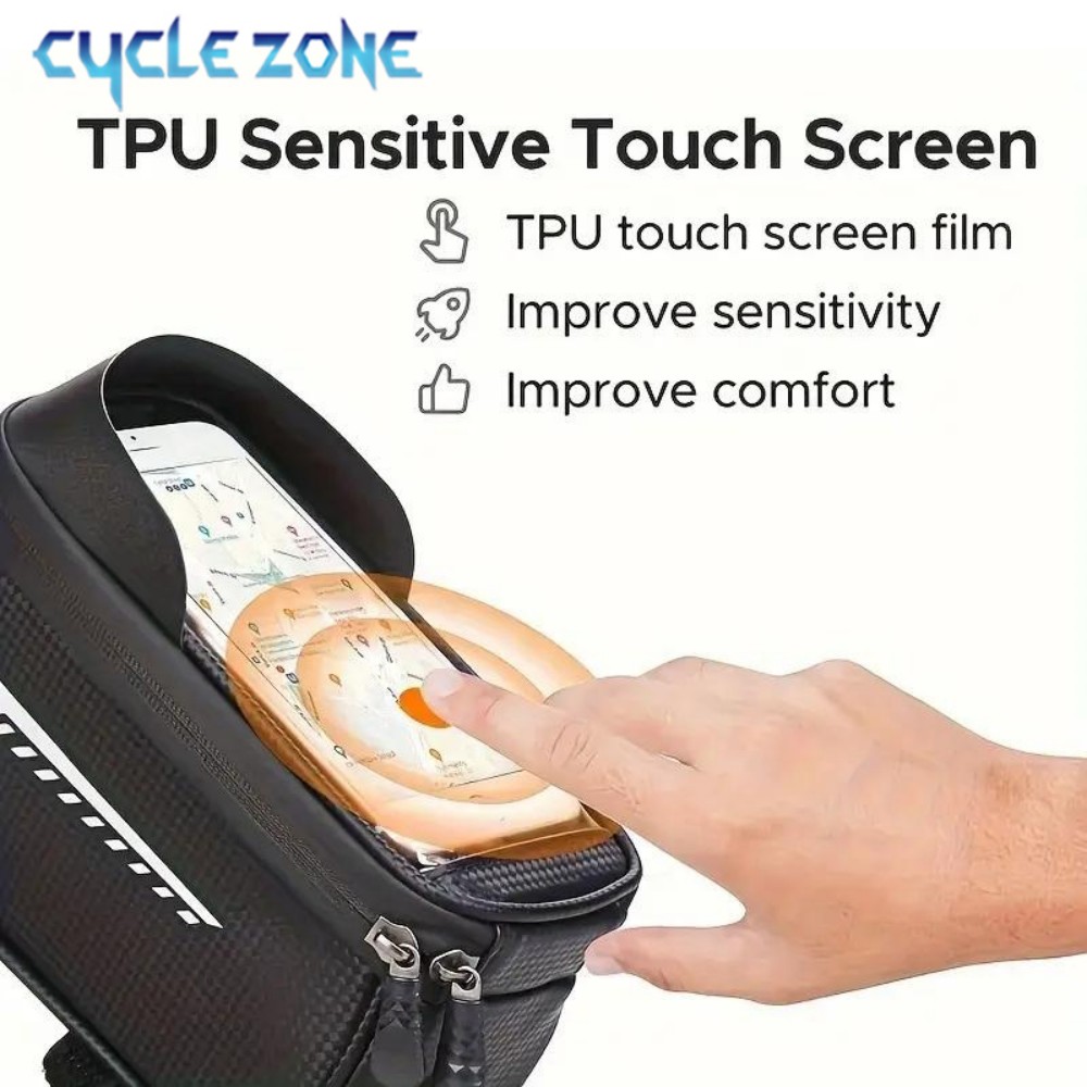 กระเป๋าติดจักรยานแบบติดท่อด้าน - Phone Zone Accessories & Repair Photos บทวิจารณ์และราคา