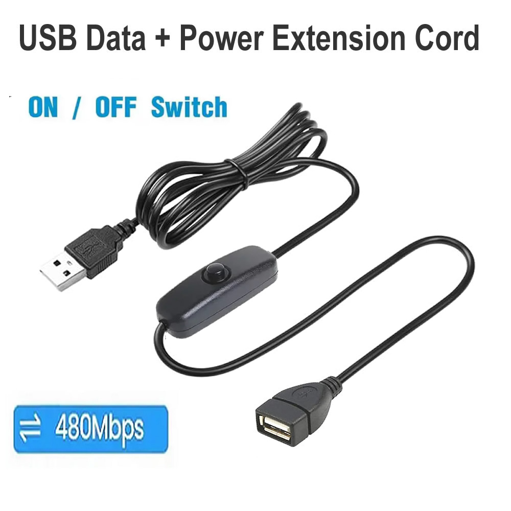 1 M/2 M USB ชายหญิงพร้อมสวิตช์ - Led Flash Case บทวิจารณ์และราคา
